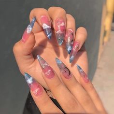 PRICES MAY VARY. 💅【Package Contains】24 pieces full cover nail tips with 12 sizes,1 piece nail file,1pcs nail jelly stickers with 24 pieces and 1 piece wooden stick for removing coffin nails tips. 💅【❥ ABS Material】Acrylic nails press ons are made of good acrylic ABS material, more glossy, firm and not fragile. Softness is similar to human nails. 💅【Super Easy to Use】Choose the right size of fake nail, apply with Jelly Double Sided Adhesive Tabs(Firmness of jelly glue is NOT as good as liquid gl Diy Glue, Nagel Tips, Manicure Tips, Flower Nail Designs, Striped Nails, Nails Halloween, Almond Acrylic Nails, Nails Diy, Nail Supplies