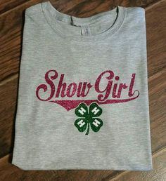 Show Rabbits, T Shirts Ideas, 4 H Club, Show Girl, Pig Shirts, Glitter Shirt, Showing Livestock, Shirts Ideas, Girl Shirt