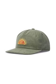 Made with the same high quality and durability as our surf trunks, the Katin headwear collection offers both style and comfort with every wear. The Rise Hat is made from cotton corduroy featuring custom "Easy Does It" embroidery. Cotton corduroy Custom Katin embroidery Snapback closure 5 panel unstructured Coffee Gifts Card, Easy Does It, Corduroy Hat, Surf Clothing, Surf Gear, Embroidery Cotton, Surf Outfit, Bottle Bag, Scarf Men