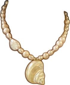 Ocean-inspired Pearl Necklace With Pearl Charm, Pearl White Shell Necklace With Pearl Drop, Pearl White Shell Pearl Drop Necklace, Pearl White Shell-shaped Necklace With Pearl Drop, Pearl Drop Shell Pearl Necklace, Shell-shaped Pearl Charm Necklaces, Shell-shaped Pearl Necklace With Pearl Chain, Ocean-inspired Pearl Shell With Pearl Drop, Shell-shaped Pearl Drop Necklace