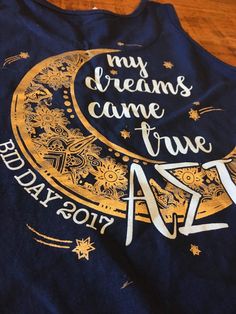 a t - shirt that says, my dreams came true at the end of it