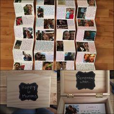 a collage of photos with the words happy mums written on them