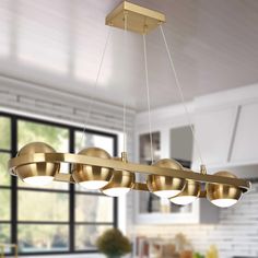 an image of a modern kitchen light fixture