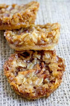 apple crisp cookies stacked on top of each other with text overlay that reads, apples crisp cookies