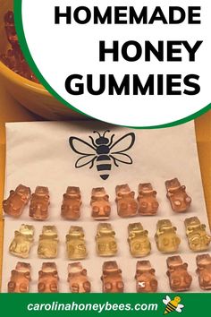 honey gummies with the title how to make homemade honey gummies