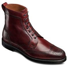 Ankle+High+Wing+Tip+Brogue+Burgundy+Lace+Up+Boot+For+Men Upper-Material+of+Shoes+:+Genuine+Leather+ Inner+material+:+Soft+Goat+Leather+Lining Sole+:+Buffalo+Leather+Sole Heel+:+Stack+heel+ Style+:+Chelsea+Boot Construction+:+Good+Year+Welted+Handmade+Stitched Shipping+:+Fedex+Express... Boots Mens Outfit, Winter Dresses With Boots, Mens Brogue Boots, Wingtip Boots, Quality Leather Boots, Cowboy Shoes, Mens Dress Boots, Style Steampunk, Brogue Boots