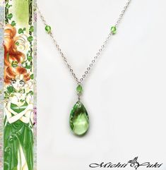 Sailor Jupiter Ball Gown Inspired Necklace - Swarovski Crystal Elegant Jewelry For Cosplay, Sailor Moon Collectibles, Cosplay Jewelry, April Wedding, Sailor Moon Character, Necklace Swarovski, Sailor Jupiter, Inspired Necklace, Swarovski Crystal Necklace