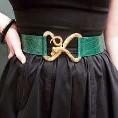 Cunning Folk, Slytherin Fashion, Stile Harry Potter, Snake Belt, Trashy Diva, By Any Means Necessary, Slytherin Aesthetic, Snake Jewelry, Hogwarts Houses