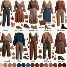 Light Earth Tone Outfits, Capsule Wardrobe True Autumn, Cute Autumn Outfit, Scotland Autumn Outfit, Soft Classic Fall Outfits, Warm Autumn Outfits Capsule Wardrobe, Fall Capsule Wardrobe 2024 Work, Earthy Work Outfits, Hourglass Fall Outfits