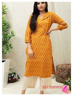 Ikat Dress Kurti, Collar Kurti Design, Khadi Kurta, Dress Kurti, Silk Kurti Designs