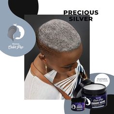 Precious Silver - Mysteek Color Pop: Mysteeknaturals.com for better deals! ACHIEVE THE HAIR COLOR YOU WANT - Our natural hair color comes in 12 bold shades that provide coverage and work great for gray hair. Get the pop of color you want without the flaky effect of other chalky hair products. EASY TO USE - Apply our cream-based hair color wax without any hassle. Just mix the contents of the jar thoroughly to get optimum intensity. Then, section your hair and softly massage color down the shaft until fully coated. SAFE FOR KIDS - Mysteek Color Pop hair wax paint does not contain any harsh ingredients like bleach for hair, developers, or hair dye. It doesn't damage hair, so it's safe for adults and kids. WASHES OFF EASILY - Our hair wax color stays on your hair for 3-5 days, but you can easi Hair Dye For Dark Hair, Dye For Dark Hair, Dark Hair Dye, Natural Hair Dye, Hair Lights, Easy Hair Color, Violet Hair Colors, Hair Bleach, Pop Hair