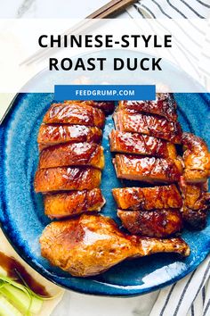 plate of sliced Chinese roast duck Hoisin Dressing, Christmas Roast Duck, Five Spice Recipes, Duck Leg Recipes, Hakka Recipe, Chinese Roast Duck, Mandarin Pancakes