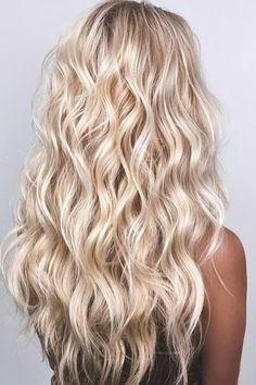 Beach Blonde Hair, Summer Blonde Hair, Blonde Wavy Hair, Beautiful Blonde Hair, Dyed Blonde Hair, Blonde Hair Shades