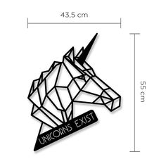 the unicorn's exit pin is shown on a white background