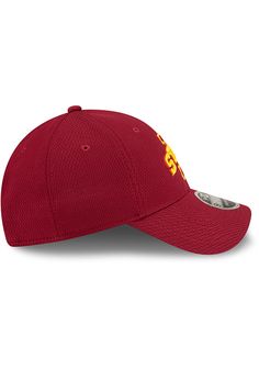 This Iowa State Cyclones Red Adjustable Hat features a Front team logo. New Era - Basic 9FORTY Adjustable, Front team logo embroidery, Back team logo/mascot word mark, Adjustable closure straps, 6 panels , Curved Bill, Low Crown, Lightly Structured, Imported Red Fitted Hat For Sports With Curved Visor, Red Fitted Hat With Curved Visor For Sports, University Red Cap For Sports, Red Sports Fitted Hat With Curved Visor, Red Collegiate Fitted Hat For Sports, University Red Sports Cap, Red Adjustable Snapback Hat With Curved Brim, Red Snapback Hat With Logo Patch And Curved Brim, Red Snapback Hat For Sports, Baseball Season