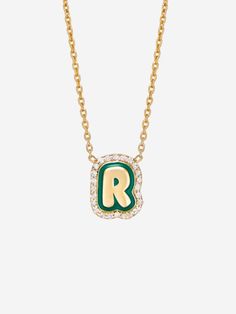 "Buy 2 for free shipping ❤ Our vibrant and stylish Colorful Enamel Letter Necklace, a personalized accessory that adds a pop of color and individuality to your everyday look. Crafted with meticulous attention to detail, this necklace features a sleek and dainty chain that delicately showcases a charming enamel letter pendant. Choose from a spectrum of eye-catching hues to create a necklace that reflects your unique personality and style. The enamel coating not only adds a brilliant burst of colo Enamel Initial Pendant Necklace As Gift, Enamel Initial Pendant Jewelry Gift, Personalized Enamel Necklaces, Enamel Gold Jewelry With Initials, Personalized Green Initial Pendant Necklace, Enamel Necklaces, Dainty Chain, Jewelry Christmas, Letter Pendants