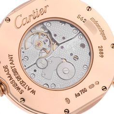 Cartier Ronde Louis Rose Gold Silver Dial Mens Watch W6800251. Manual winding movement. 18k rose gold case 36.0 mm in diameter. Exhibition case back. Circular grained crown set with the blue sapphire cabochon. . Scratch resistant sapphire crystal. Silvered grained dial. Painted black roman numerals. Apple shaped blued steel hands. Secret cartier signature at VII. Black leather strap with the 18K rose gold deployant buckle. Cartier Chronometer Watch Accessories In Yellow Gold, Cartier Yellow Gold Chronometer Watch Accessories, Timeless Rose Gold Watch With Skeleton Dial, Rose Gold Watch Accessory With Skeleton Dial, Cartier Timeless Watch With Skeleton Dial, Cartier Timeless Watch Accessories With Skeleton Dial, Rose Gold Automatic Watch Accessories For Business, Timeless Rose Gold Watch Accessories With Skeleton Dial, Cartier Luxury Watch With Skeleton Dial