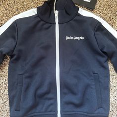 Palm Angels Kids Track Jacket New Never Worn With Tags Size 6 Angel Kids, Jacket Brands, Palm Angels, Track Jacket, Track Jackets, Kids Jacket, Kids Shop, Blue White, Jackets & Coats