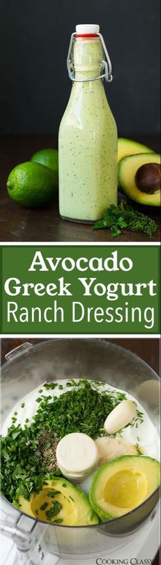 avocado greek yogurt ranch dressing