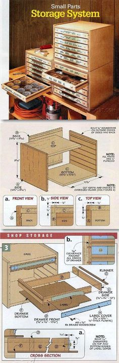 the instructions for storage system in a kitchen cabinet with drawers and drawers on each side