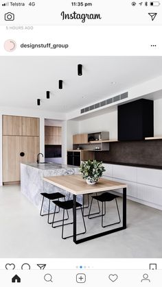 the kitchen is clean and ready to be used as a dining room or office space