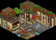 the simpsons house is shown in an animated style, with lots of furniture and accessories