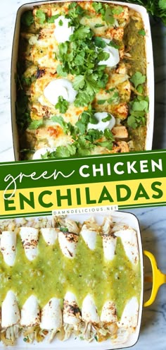 GREEN CHICKEN ENCHILADAS, easy weeknight dinner, meal ideas Best Enchiladas Ever, Baked Chicken Taquitos, Mexican Casseroles, Green Chicken Enchiladas, Mayo Recipe, Dinner Favorites, Leftover Rotisserie, Green Chicken, Mexican Dinner Recipes