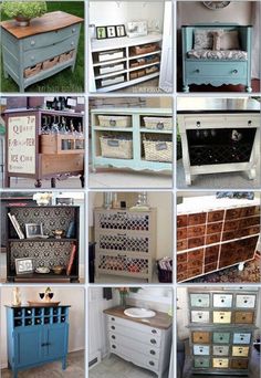 twelve different dressers and drawers with the words 21 incredible dresser tips