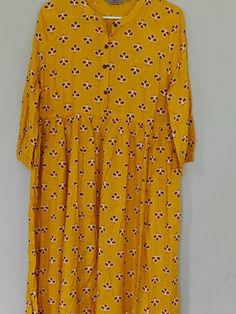 Product Description: Sizes in variations. Color Mud Red, Yellow , Blue, Green, Multi, Maroon and Black. Fabric: Cotton, Rayon. Style: Straight, Anarkali Festive Yellow Cotton Blouse, Summer Cotton Anarkali Tops, Summer Yellow Bandhani Print Kurta, Yellow Bandhani Print Kurta For Summer, Casual Yellow Kurta With Printed Motifs, Yellow Printed Kurta For Spring, Casual Summer Kurta With Kalamkari Print, Casual Yellow Kurta For Festive Occasions, Casual Floral Print Festive Blouse