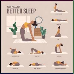 a woman doing yoga poses for better sleep