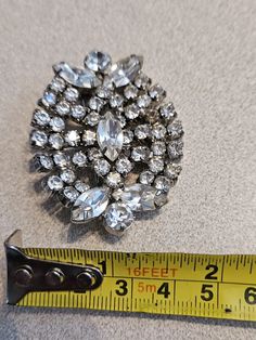 Vintage 2-Tier Clear Crystal Rhinestone Brooch Pin. Marquis And Round Rhinestone | eBay Rhinestone Pins For Wedding, Wedding Pins With Rhinestones, Rhinestone Brooches, Vintage Brooch, Vintage Brooches, Clear Crystal, Crystal Rhinestone, Brooch Pin, Trees