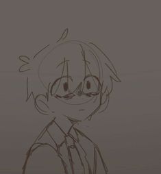 a drawing of a boy with glasses on his head and an anime character in the background