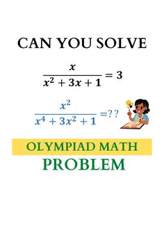 an image of a book cover with the words can you solve? and 3x1 =