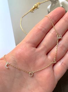 CZ word gold plated necklace Gold Plated Necklace, Gold Gold, Delicate Bracelet, Gold Plate, Plating, Bracelet, Collar, Gold, Quick Saves