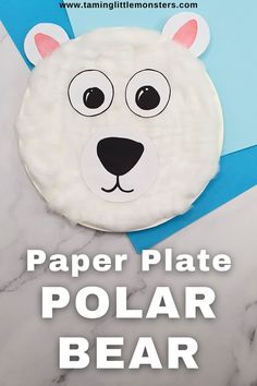 this paper plate polar bear craft is perfect for the kids to make it looks like they are