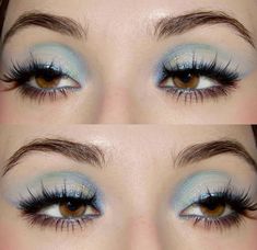 Blue Euphoria Makeup, Red Cherry Nails, Sea Sparkle, Gel Mascara, Dope Makeup