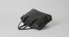 Folder bag for men - Black leather | Bleu de chauffe Modern Business Bags With Gunmetal Hardware, Rectangular Briefcase With Gunmetal Hardware For Daily Use, Business Top Handle Bag With Gunmetal Hardware, Classic Satchel With Gunmetal Hardware For Daily Use, Business Satchel With Gunmetal Hardware In Tote Shape, Business Satchel With Gunmetal Hardware, Black Briefcase With Gunmetal Hardware For Everyday, Rectangular Office Satchel With Gunmetal Hardware, Black Chic Briefcase For Everyday Use