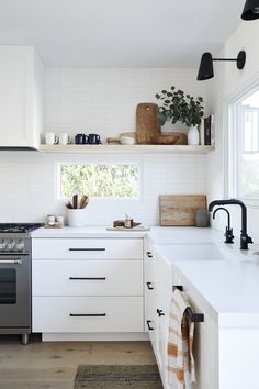 the kitchen is clean and ready to be used as a place for cooking or eating