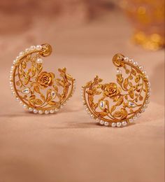 Stylish Gold Earrings, Fashion Traditional, Gold Earrings Models, Indian Bridal Jewelry Sets