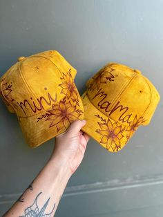 Custom hand burned baseball caps.  Jays are adjustable and fit most head sizes! Adjustable Yellow Fitted Hat With Curved Brim, Adjustable Baseball Cap For Festivals, Adjustable Snapback Baseball Cap For Festivals, Yellow Adjustable Fitted Cap, Adjustable Curved Brim Baseball Cap For Festivals, Yellow Adjustable Snapback Baseball Cap, Adjustable 5-panel Baseball Cap For Festivals, Pyrography Tips, Custom Baseball Hats