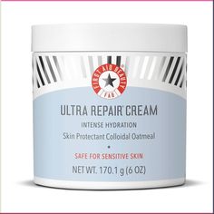 First Aid Beauty's Ultra Repair cream instantly relieves dry, distressed skin   eczema, plus strengthens skin barrier in 7 days for calm, comfortable skin. The fast absorbing, rich hydrating formula is made with Colloidal Oatmeal, a skin protectant and barrier-building ingredient that treats eczema   speeds up skin renewal. With 24 hours of soothing hydration, skin feels comfortable after just one use. Safe for sensitive skin and good for face   body. Razor Bumps Remedy, Natural Wrinkle Remedies, Ultra Repair Cream, Moisturizer For Face, Shaving Tips, Colloidal Oatmeal