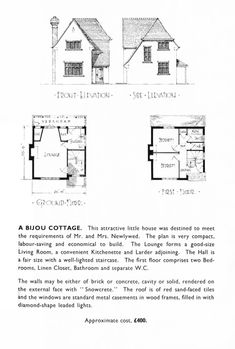 two story house plans with floor plans and measurements