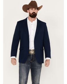 Cody James Men's Tennessee Sportcoat, Navy Formal Western Wear For Men, Cowboy Formal Wear Men, Formal Cowboy Outfits Men, Sports Coat Outfit Men, Cowboy Outfits Men, Western Sport Coat, Wedding Guest Outfit Men, Sport Coat Outfit, Cocktail Attire Men