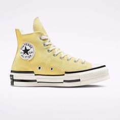 NEW CONVERSE MENS CHUCK 70 PLUS TRANCE FORM A00740C SOFT SUNSHINE   Features: •Function: CONVERSE CHUCK 70 PLUS TRANCE FORM A00740C •Color: SOFT SUNSHINE •Width : Medium •Condition : New In Box Chuck 70 Plus, Converse Sneakers For Sports In Summer, Converse Sporty High-top Sneakers For Summer, Sporty Summer High-top Converse Sneakers, Sporty Converse High-top Sneakers For Summer, Chunk 70 Converse, Vintage Converse 70s, Converse 70 Vintage Canvas, Converse Chuck 70 Vintage Canvas