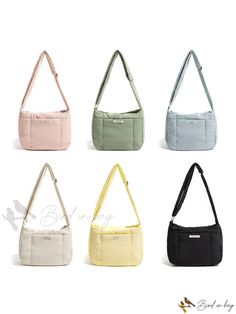 Bird in Bag - Korean-Style New Arrival Large Capacity Commuter Shoulder Bag Casual Travel Bags In Solid Color, Versatile Solid Color Shoulder Bag For Travel, Casual Solid Color Travel Bags, Casual Softback Shoulder Bag For Travel, School Bags For Girls, Bag School, Bird In Bag, Bag Bag, Down Coat