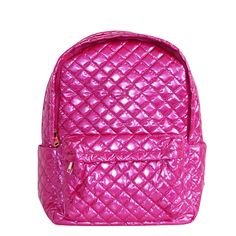 Get ready to take on the day with the Debra Diamond Backpack from Lemonbella! With multiple compartments, including a back luggage sleeve, this backpack is perfect for the on-the-go individual. Stay organized with its 2 top zippers, front and inside pockets. Practical and stylish, this backpack is a must-have for all your essentials. 12.5" L x 6" W x 16.5" D Made with quilted nylon Gold Hardware Plastic Zippers Quilted Backpack For Daily Use, Quilted Standard Backpack For Daily Use, Quilted On-the-go Backpack, Everyday Quilted Standard Backpack, Quilted Standard Backpack For Back To School, Quilted Backpack For Everyday Use, Quilted Backpack For Travel And Back To School, Quilted Backpack For Back To School, Back To School Travel Backpack With Quilted Detail