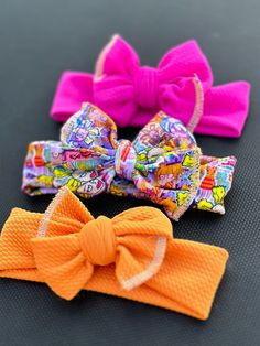 Headband bow is 4"  Comes as it's pictured  Permanently sewn secured Playful Adjustable Bow Headband, Summer Bow Headband, Summer Decorative Bow Headband, Playful Bow Headband Hair Accessory, Playful Bow Hair Accessories For Summer, Playful Summer Hair Accessories With Bow, Adjustable Playful Bow For Summer, Playful Adjustable Bow For Summer, Playful Bow Headband For Gift