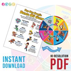 Size: A3 Size or you can set any size you want. Instructions: You will receive a link directly after purchase. This link will take you to download the files. Game For Birthday Party, Spinning Wheel Game, Puppy Pose, Rubble Paw Patrol, Marshall Paw Patrol, Chase Paw Patrol, Off Game, Organizing Time, Birthday Invitation Template