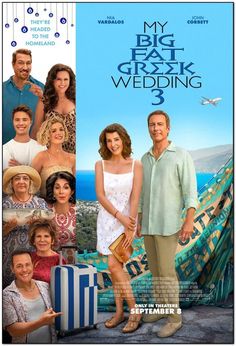 "\"MY BIG FAT GREEK WEDDING 3\" - 2023 - Original 2-Sided 27X40 Movie Poster \"They're headed to the homeland.\"  Here is an original movie poster from the 2023 romantic comedy sequel film - \"MY BIG FAT GREEK WEDDING 3\" - starring Stephanie Nur, John Corbett, Elena Kampouris, Lainie Kazan, Nia Vardalos, Andrea Martin and Louis Mandylor. Directed and written by Nia Vardalos. This poster is the US Final Style. It is an original 1-Sheet that measures approx. 27 x 40 inches in size. It is 2-sided, rolled and in near mint condition. It has been stored in a dry, smoke-free home. NOT A CHEAP REPRINT BUT A BEAUTIFUL ORIGINAL THEATRICAL RELEASE POSTER. Great item for \"GREEK WEDDING\" fans! SHIPPING: FREE SHIPPING ON ALL ITEMS!  Seller ships poster rolled in a strong tube. PAYMENT METHODS:  I wil My Big Fat Greek Wedding, Movie Streaming, Greek Wedding, Film Movie, Movie Poster, The Movie, Dvd, Film