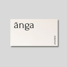 the word angga is written in black on a white card that reads,'i am